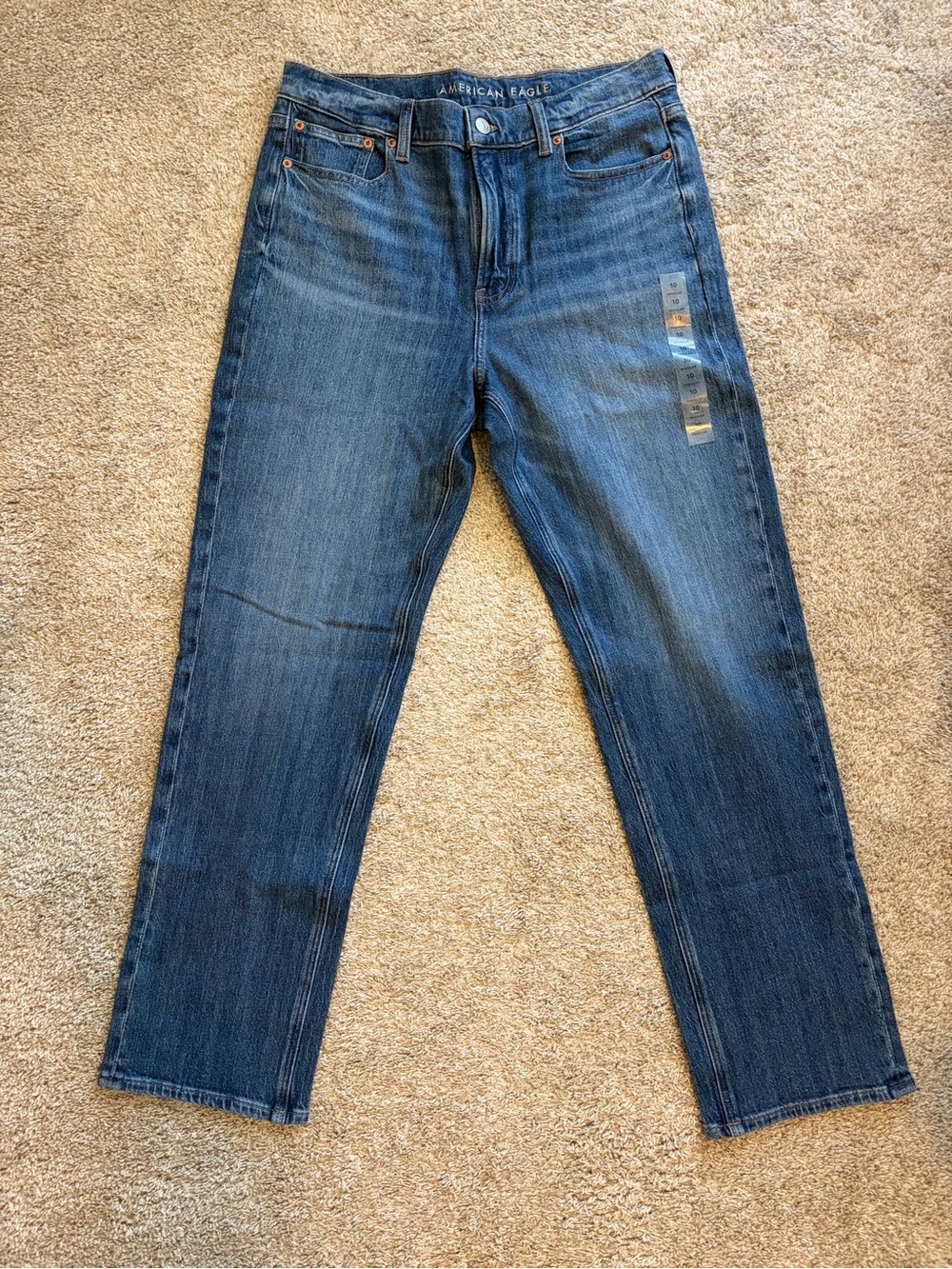 American Eagle Outfitters Women's Indigo Straight-Leg Jeans